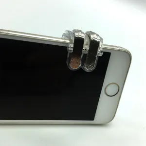 Universelle Mobile Gaming-Tasten Klarer Kunststoff Metall Gaming Controller Zubehör Für Smartphone Shooter
