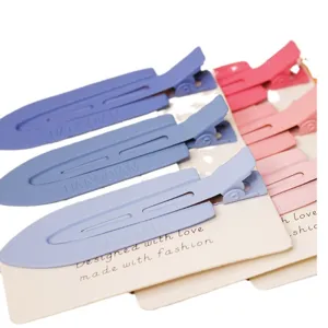 Minimalist matte duckbill hair clips for women, stylish bangs clips and sweet hair accessories.
