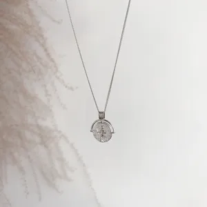 Vintage 925 Sterlingsilber Römische Münze Anhang Halskette Elegant Galvanisiert Relief Porträt Schlüsselbein Kette Für Damen Schmuck Geschenk