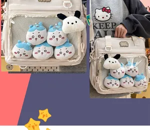 Japanese style cute Ita bag transparent PVC backpack double shoulder casual school bag