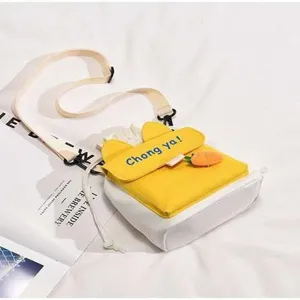 Korean Style Cute Girl Student Crossbody Bag Japanese Harajuku Letter Print Canvas Casual Shoulder Bag