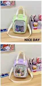Japanese anime Ita bag transparent nylon shoulder messenger bag student casual crossbody bag