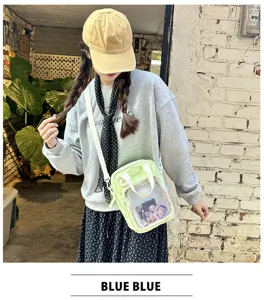 Japanese anime ita bag transparent crossbody shoulder bag for student girl daily use