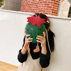 Kids cute strawberry crossbody bag mini coin purse ugly cute cartoon shoulder bag for children