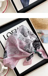 Vintage Bloemen Katoen Linnen Bandana Sjaal Vrouwen Retro Nek Hoofddoek Haarband Mode