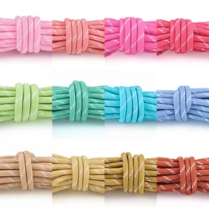 5mm colorful polyester braided cord DIY paracord pendant bag hanging craft accessory
