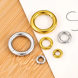 Roestvrij Staal Ronde Veer Sluiting Ring Open Buigringen Connectors Voor DIY Ketting Armband Sleutelhanger Sieraden Maken