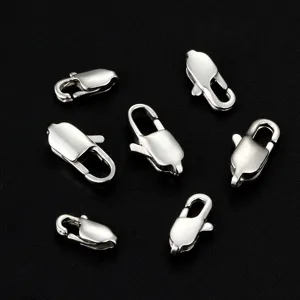 Stainless Steel Square Fishtail Buckle Jewelry Clasps Gold Steel Color DIY Connecting Buckle Jewelry Making Accessories