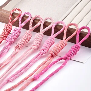 5mm dopamine color polyester braided rope DIY handmade paracord bag hanging jewelry accessory