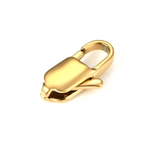 Gold Stainless Steel Fish Tail Clasp DIY Jewelry Connector Finding Accessory Piece