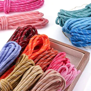 5mm colorful polyester braided rope DIY handmade paracord for bag pendant accessories
