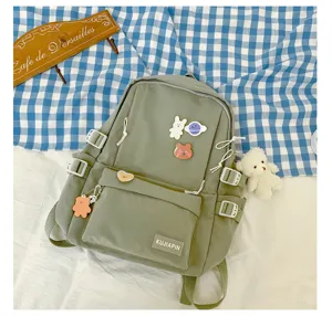 Mochila escolar de estilo coreano para estudiantes de secundaria gran capacidad casual mujer