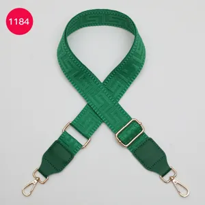 Green adjustable replacement bag strap wide canvas shoulder crossbody bag strap item
