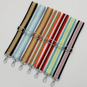 Tracolla di ricambio tessuta colorata regolabile borsa a tracolla accessori per borsetta