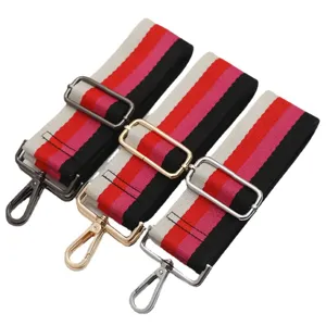 Colorful striped replacement bag strap adjustable crossbody shoulder strap accessories