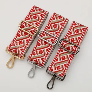 Adjustable wide woven replacement strap for women handbags crossbody bag accessories.