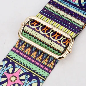 Boho colorful wide bag strap, adjustable shoulder crossbody strap for women handbag