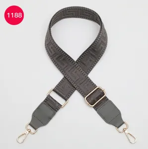 Woven wide bag strap adjustable shoulder replacement strap for stylish crossbody handbags
