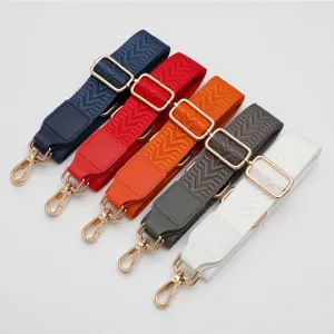 Colorful chevron pattern wide bag straps, adjustable replacement crossbody shoulder strap for women.