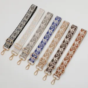 Sangle de sac de rechange tissée jacquard réglable bandoulière pour femme nouveau