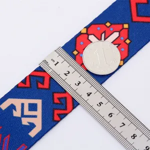 Ethnic style bag strap replacement adjustable shoulder strap colorful woven strap for bag