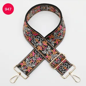 Thickened Jacquard Bag Strap Ethnic Style Crossbody Replacement Strap Fine Details
