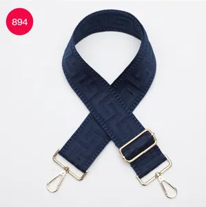 Replacement bag strap 5cm wide adjustable shoulder cross body strap navy blue