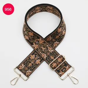 Thickened ethnic jacquard wide shoulder strap 5cm replacement bag strap for crossbody bags
