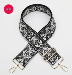 Ethnic style jacquard wide shoulder strap replacement for crossbody messenger bags 5cm width