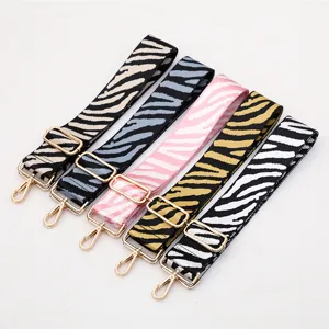 Colorful patterned wide bag strap adjustable shoulder crossbody replacement strap for women