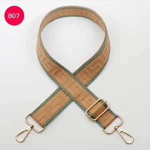 Replacement bag strap with classic geometric pattern, adjustable shoulder crossbody belt