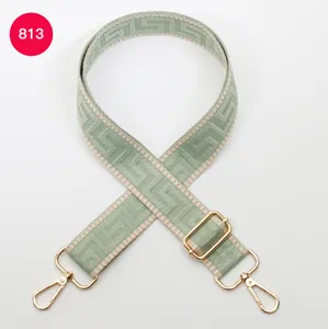 Adjustable wide replacement shoulder strap for women bags, long crossbody bag strap accessory.