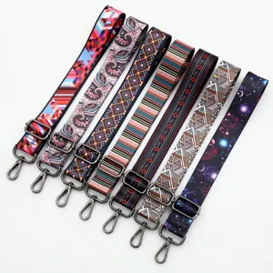 Sangle de sac de remplacement ethnique colorée et réglable pour sacs bandoulière femme