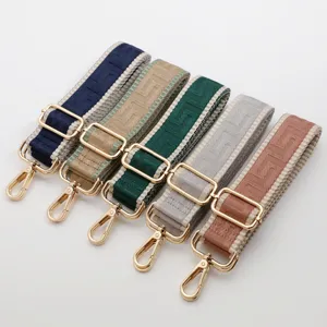 Colorful labyrinth wide bag strap replacement adjustable crossbody shoulder strap accessories