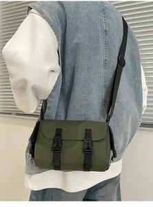 Bolso bandolera táctico impermeable de nylon bolso cruzado casual vista detallada diaria