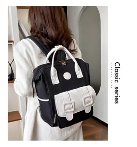 Multi-functional mommy backpack large capacity fashion diaper bag for mother outing and travel