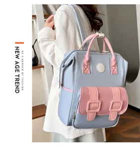 Multi-functional mommy backpack, large capacity diaper bag for travel and daily childcare.