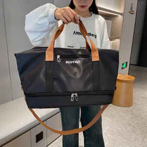 Bolso de viaje deportivo grande, bolsa de hombro casual para fitness y almacenamiento ligero.