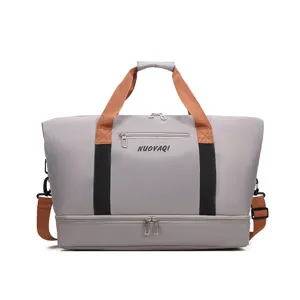 Bolsa de viaje de gran capacidad, bolso deportivo y de hombro casual minimalista para deporte.