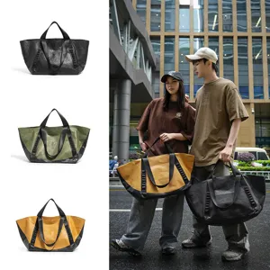 Large capacity outdoor travel tote bag for commute, business trip, camping and daily storage.