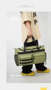 Grand sac de voyage multifonctionnel bagage rangement extérieur avec un compartiment chaussures