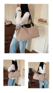 Große Kapazität Reise Shopper Tasche lässige Schulterhandtasche leichte Weekender Tasche