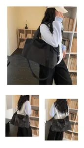 Elegante große Reise-Sporttasche, lässige Umhängetasche für Damen Fitness und Alltag.