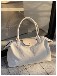 Grosse Kapazitat Nylon Reise Handtasche leichte faltbare Schultertasche fur Alltag