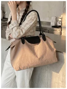 Grosse kapazitat reise nylon shopper tasche leichte schulterhandtasche fur den alltag.