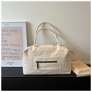 Grosse Kapazitaet Reisetasche leichte Freizeit Schultertasche mit praktischer Reissverschluss Tasche.