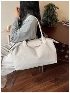 Große reise tasche lässige nylon schultertasche leichte handtasche für damen alltag reisen