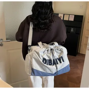Fashion travel duffel bag large capacity casual shoulder tote bag for daily commute use