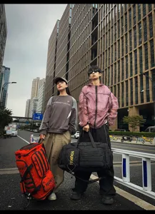 Large capacity travel duffel bag multi-functional sports luggage gym bag for men and women