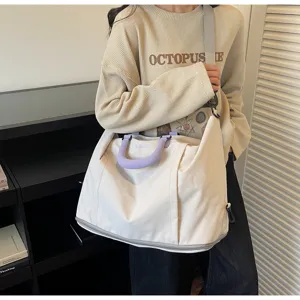 Large capacity travel bag waterproof weekender bag lightweight gym shoulder bag for women